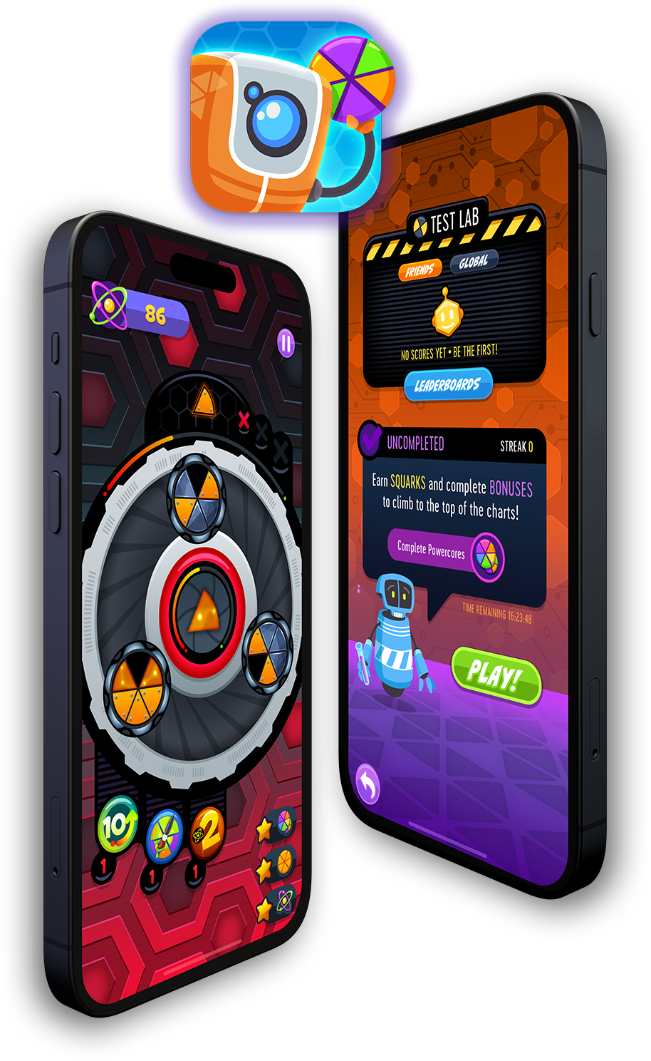 Frenzic gameboard and Test Lab